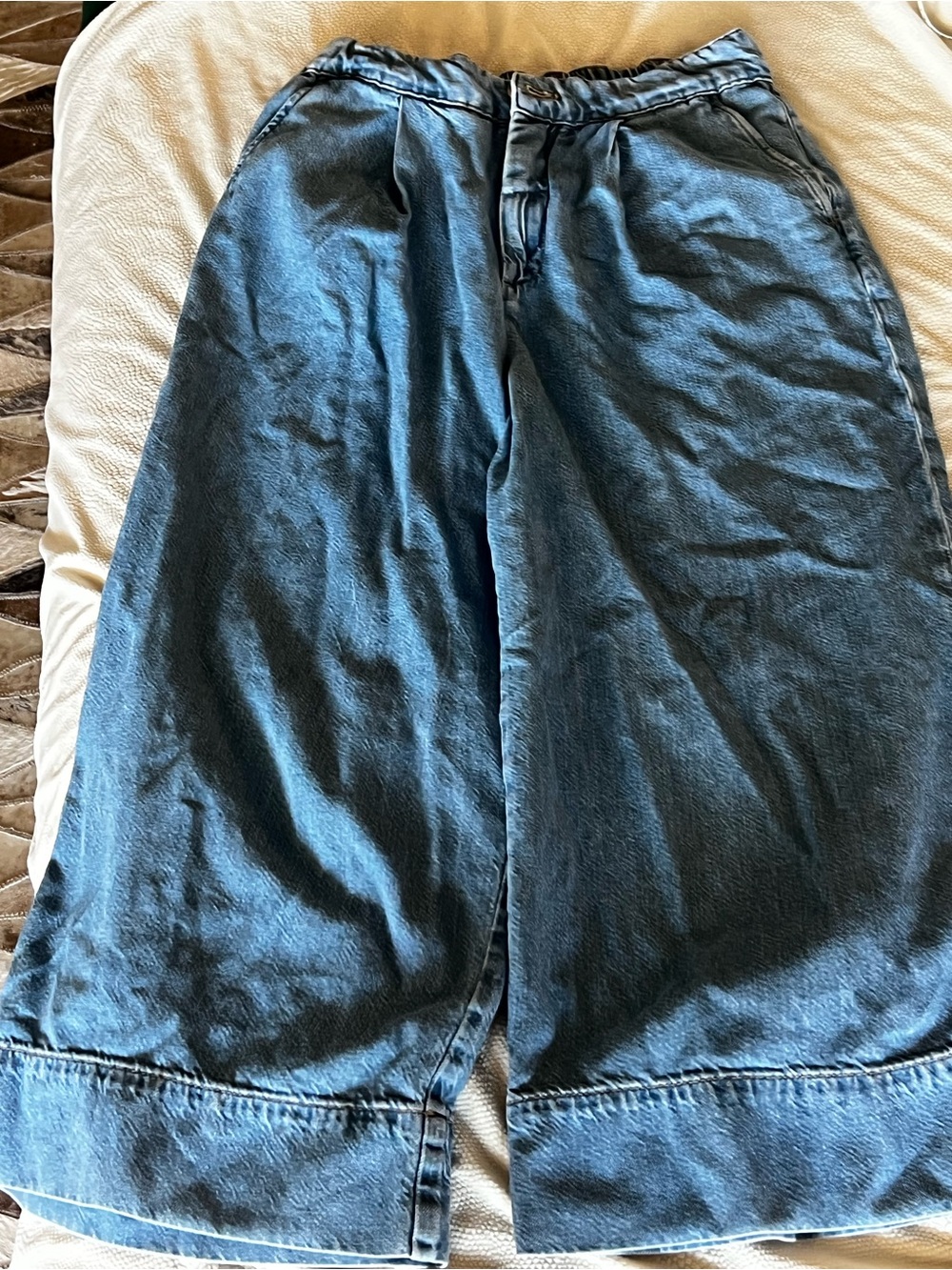 Pilcro wide leg cinched waist culotte jeans - Picture 7 of 8